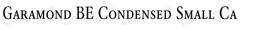 Garamond BE Condensed Small Caps & Oldstyle Figures字体转换